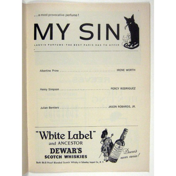 Toys in the Attic Playbill July 1960 Marine Stapleton Irene Worth Jason Robards - Picture 6 of 9